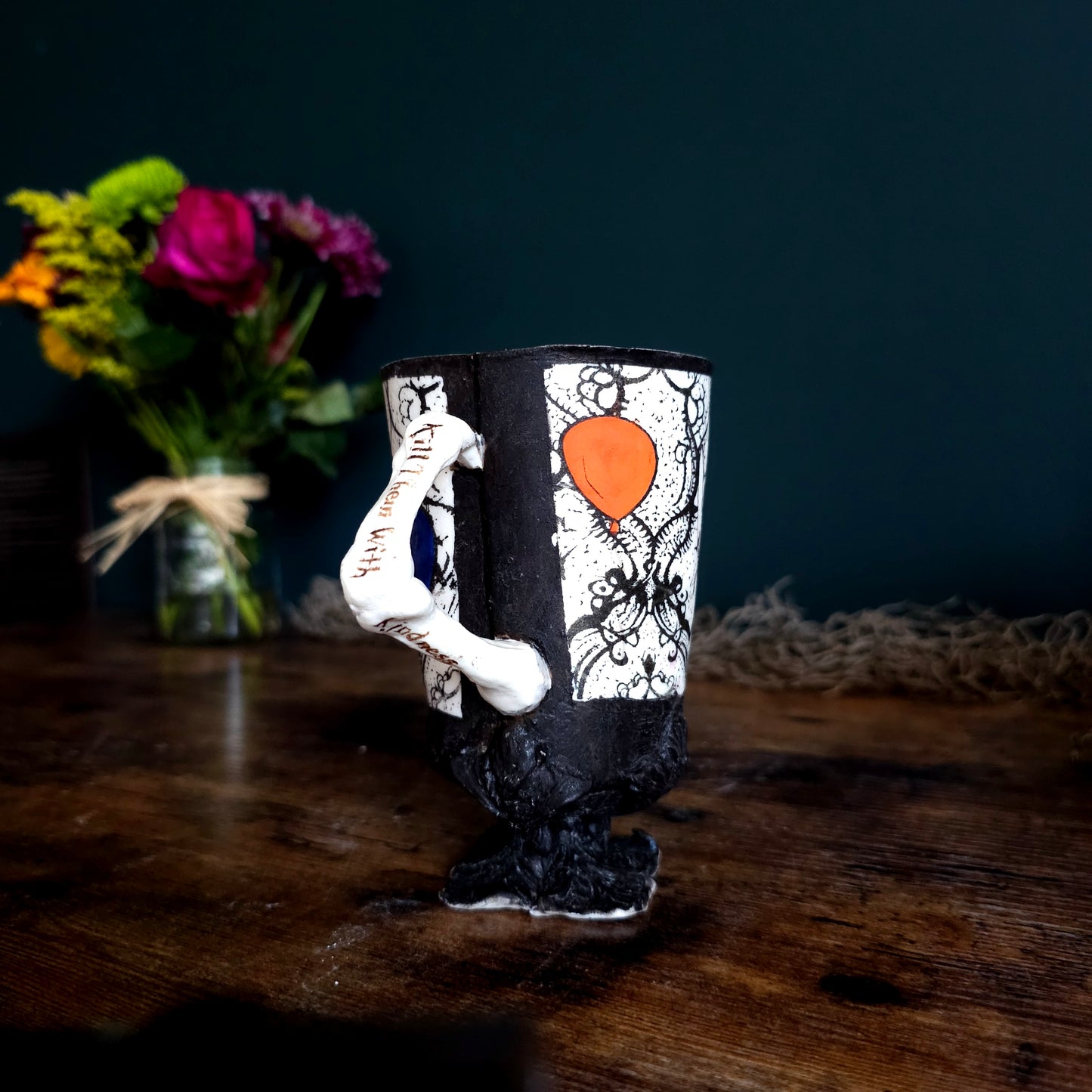 Kill Then with Kindness Translucent Porcelain Mug
