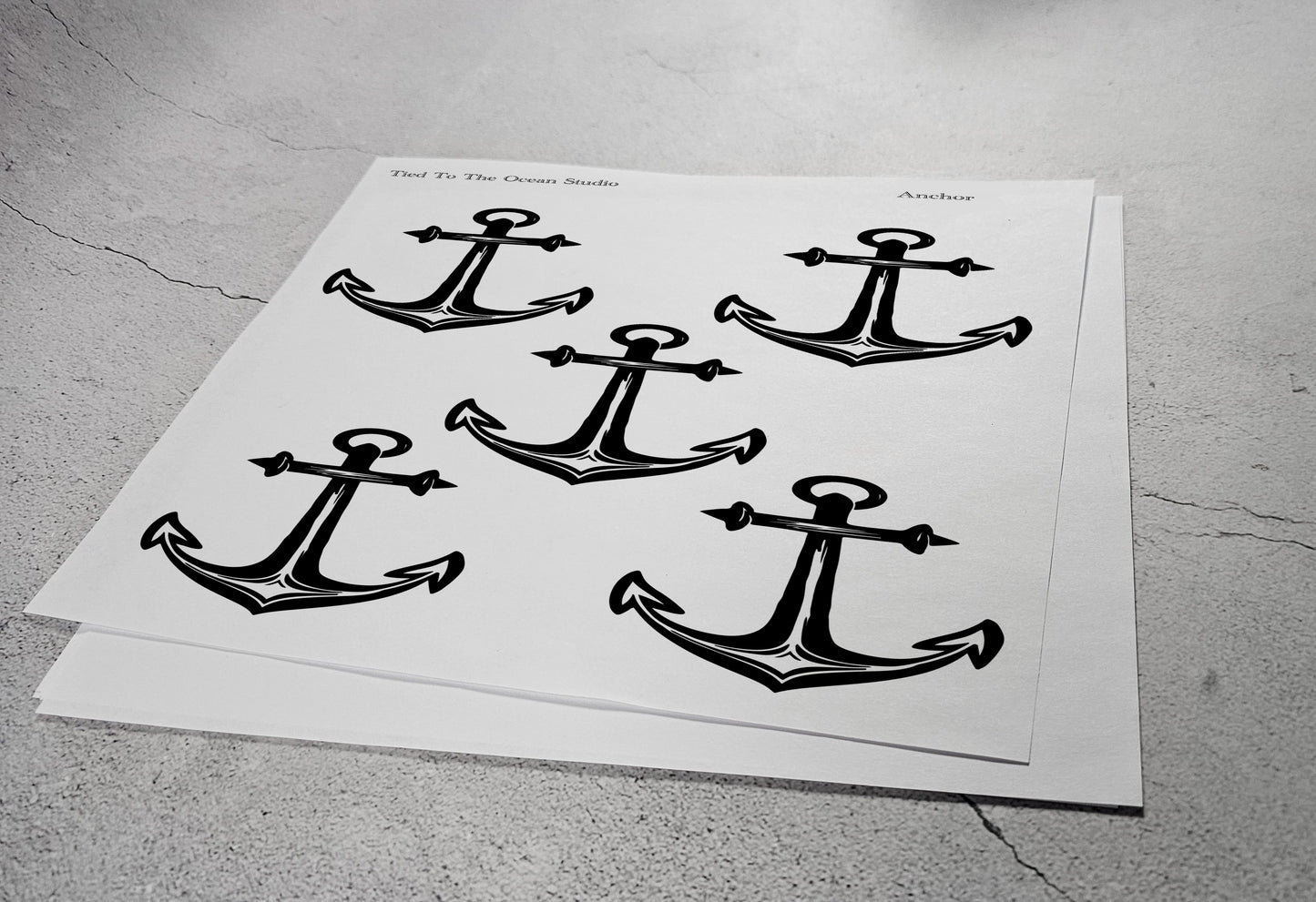 Anchor Adhesive Stencil