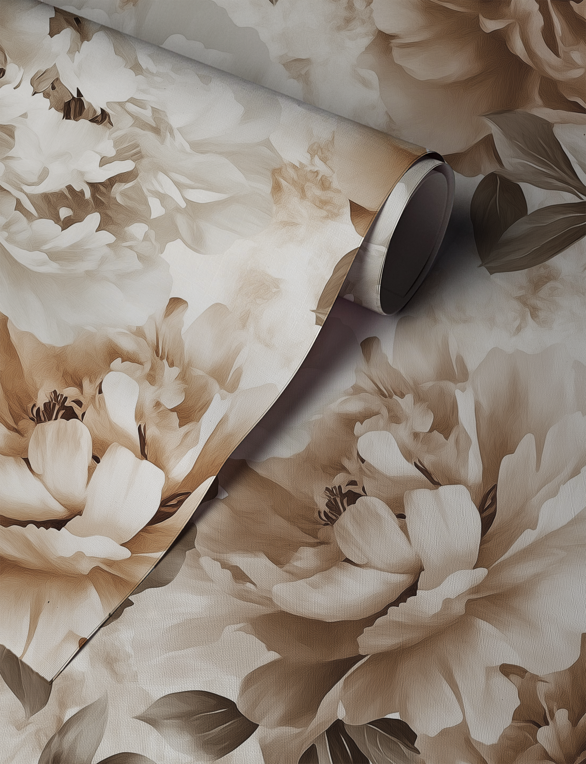 Peony wallpaper roll