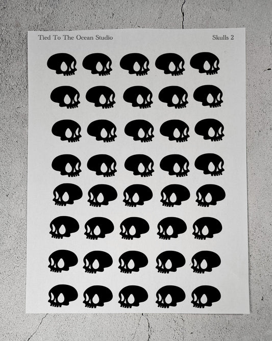 Skull Resist Stickers