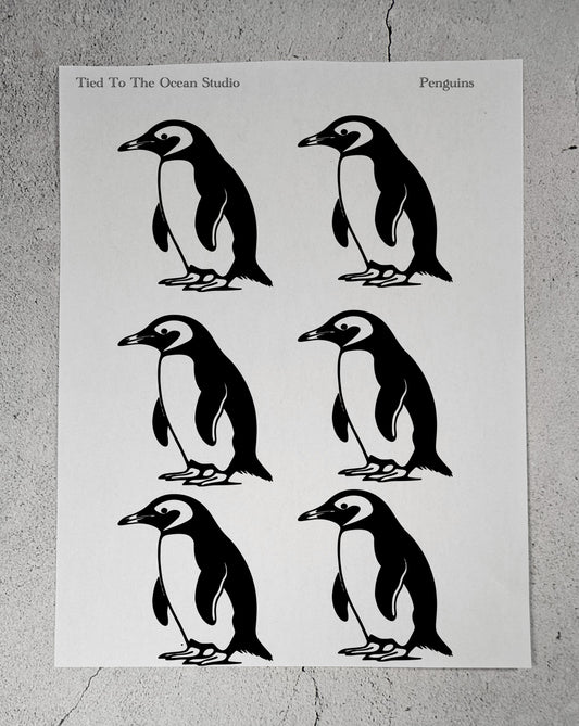 Penguin Adhesive Stencil