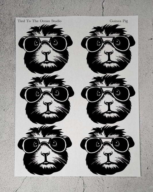 Guinea Pig Adhesive Stencil