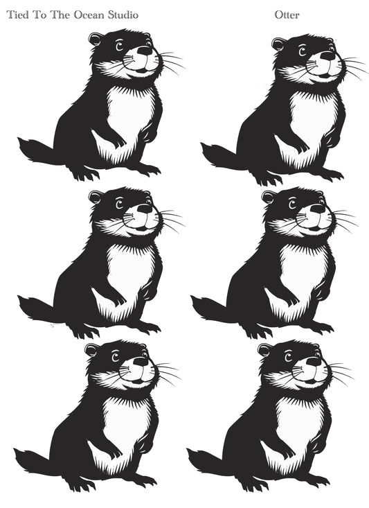 Otter Adhesive Stencil