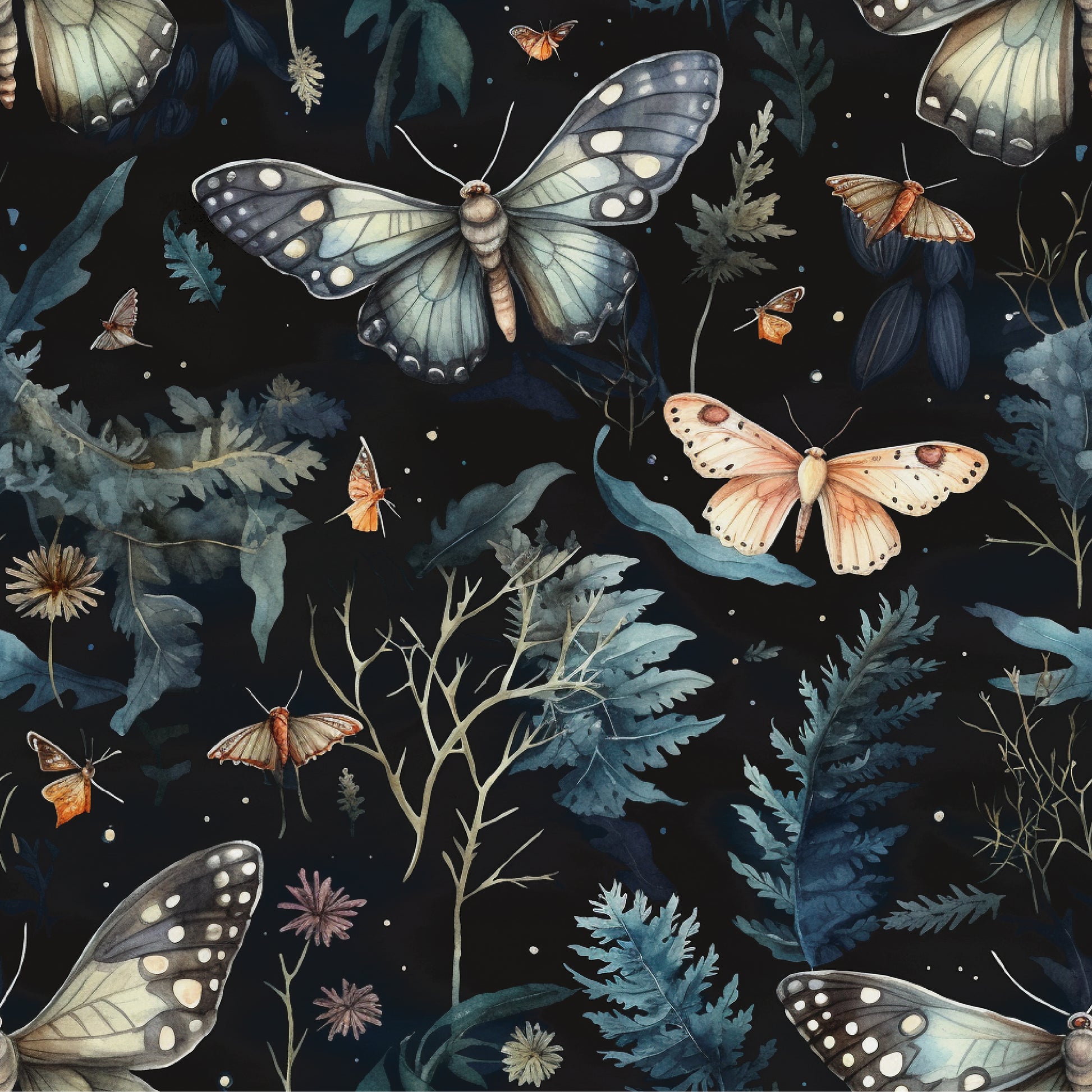 moth wallpaper dark and enchanting