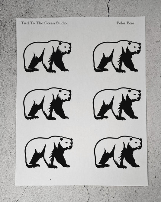 Polar Bear 2 Adhesive Stencil