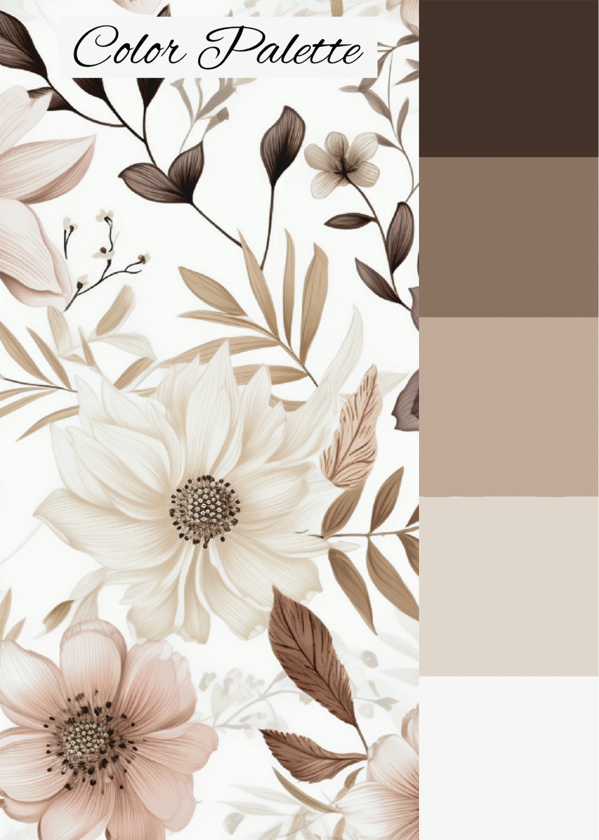 color palette for boho floral