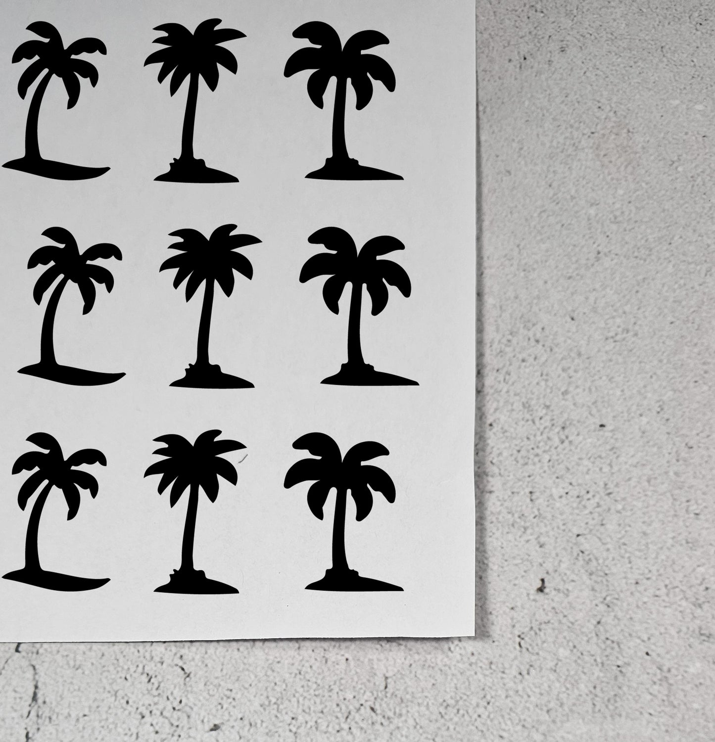 Palm Tree Resist Stickers
