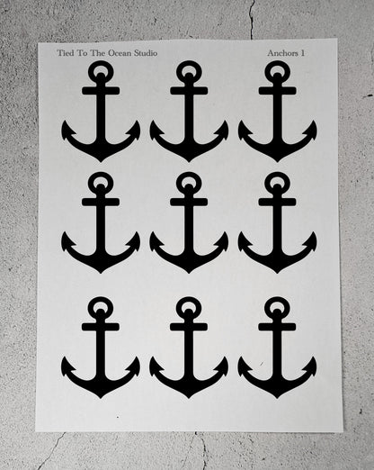 Large Anchor Resist Sticker