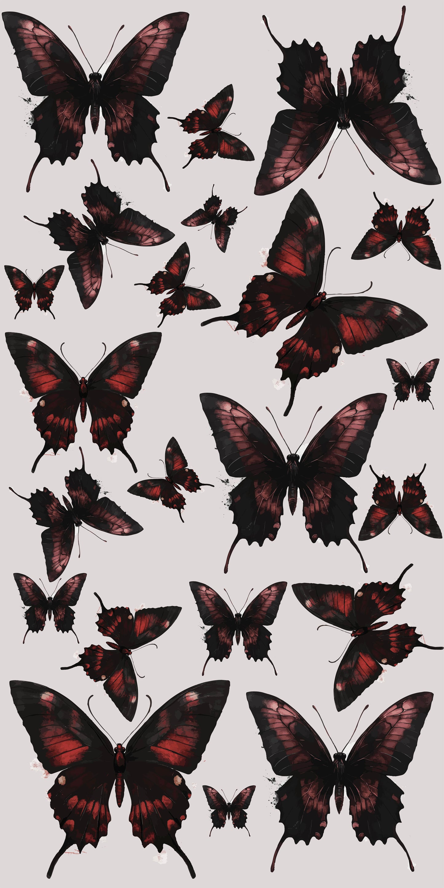 Vampire Butterfly Decals