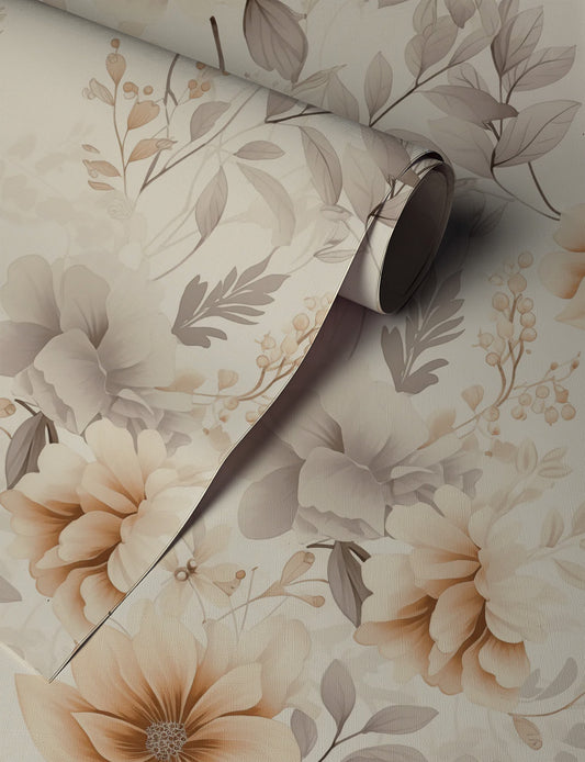 Peach Blossom Mist Wallpaper