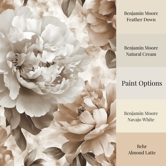 Paint options to match with wallpaper