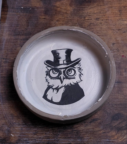 Sophisticated Owl Ceramic Silkscreen Transfer