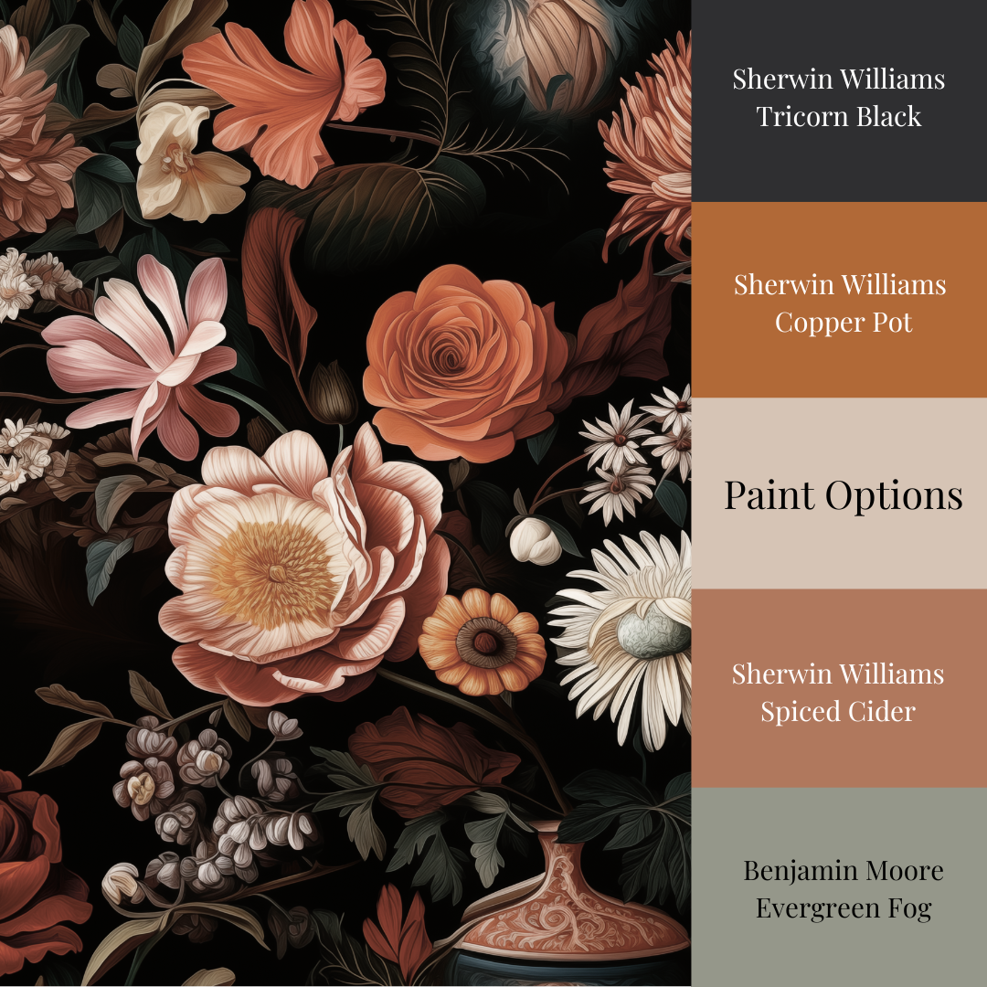 victorian floral paint options