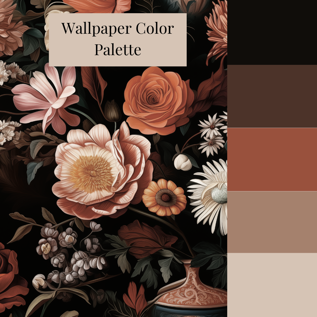 victorian floral color palette